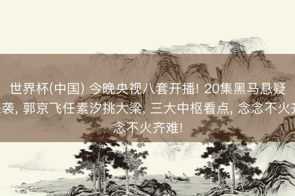 世界杯(中国) 今晚央视八套开播! 20集黑马悬疑剧来袭， 郭京飞任素汐挑大梁， 三大中枢看点， 念念不火齐难!