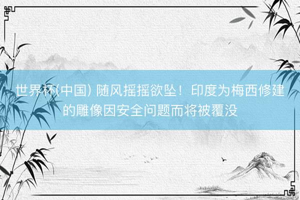 世界杯(中国) 随风摇摇欲坠！印度为梅西修建的雕像因安全问题