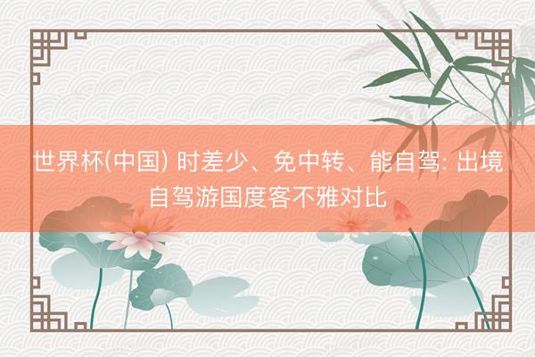 世界杯(中国) 时差少、免中转、能自驾: 出境自驾游国度客不雅对比