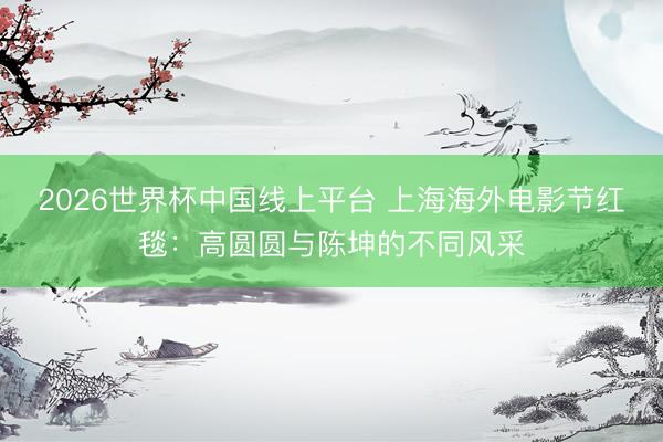 2026世界杯中国线上平台 上海海外电影节红毯：高圆圆与陈坤的不同风采